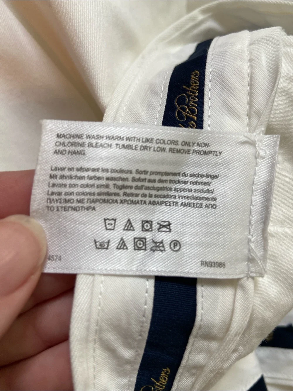 Brooks Brothers Lightweight Chino Pants Men's 38X30 White Preppy Old Money